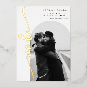 We do Vertical Arch Photo Save the Date