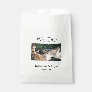 We do wedding engagement pet name photo date coupl favour bags