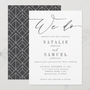 we do wedding invitation