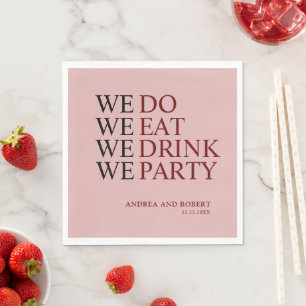 We Do Wedding Napkin