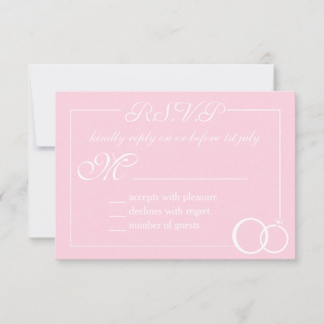 We Do Wedding RSVP Card (Front)