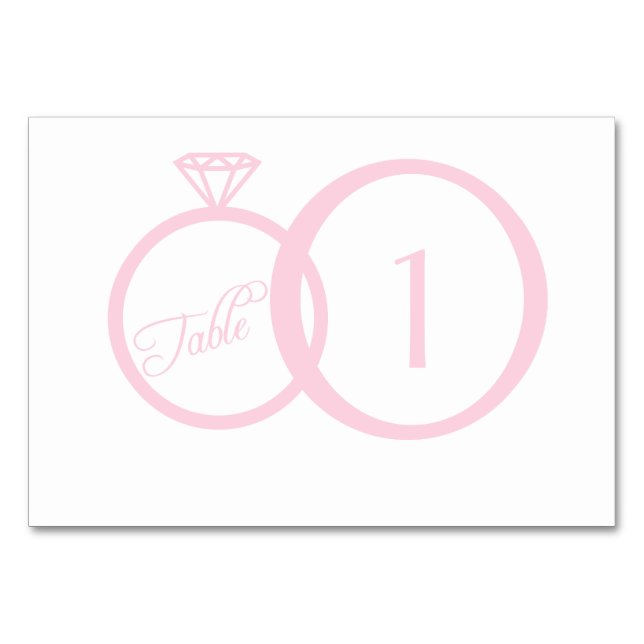 We Do Wedding Table Number (Front)