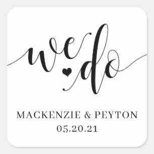 We Do Wedding Thank You Stickers