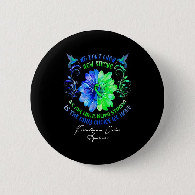 We Dont Know How Strong We Are Until Being Strong  6 Cm Round Badge (Front)