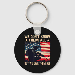 We Dont Know Them All But We Owe Them All Key Ring