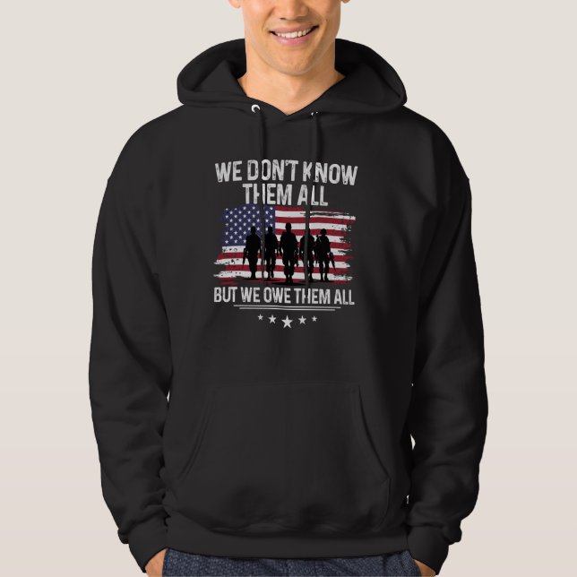 We don't know them all but we owe them all Tee Mem (Front)