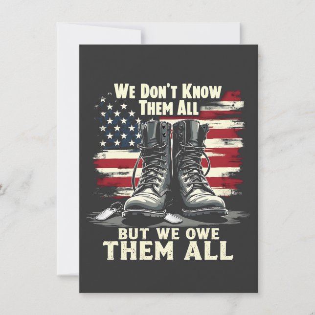 We Don't Know Them All But We Own Them all  Invitation (Front)