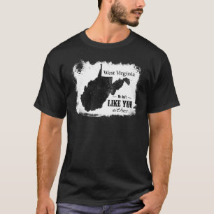 We don't Like You Either-Black T-Shirt