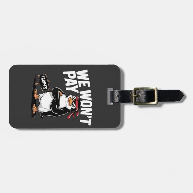 We Don't Pay Tariffs Anti Trump  Luggage Tag (Front Horizontal)