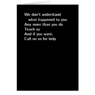 "we don't understand"