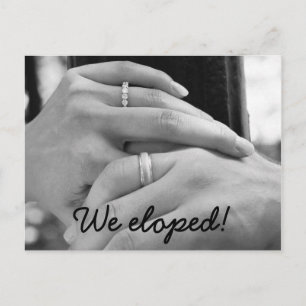 We eloped Announcement