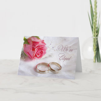 We Eloped Announcement Elopement