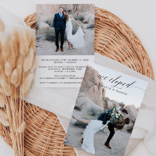 We Eloped Announcement Invite