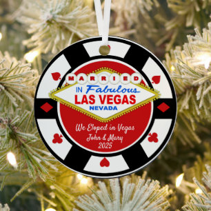 We Eloped in Vegas Ornament