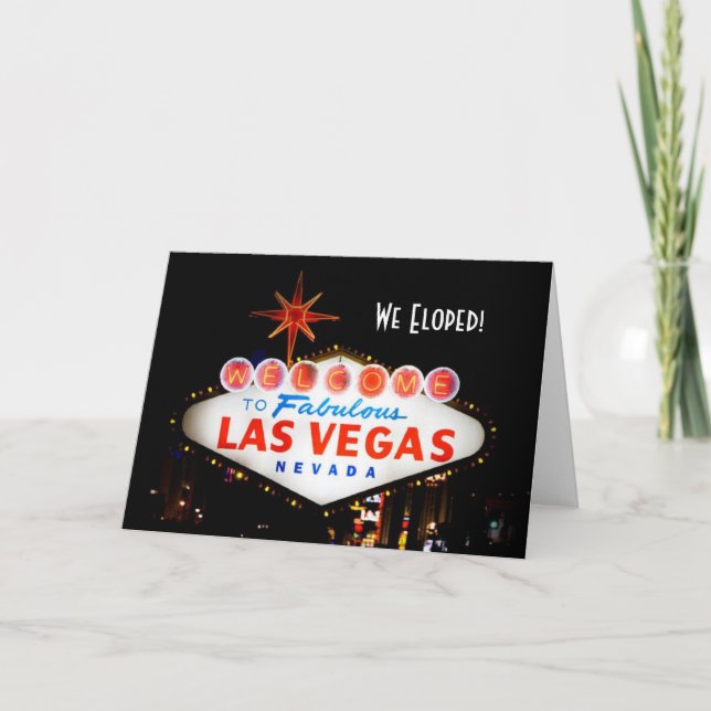 We Eloped! Las Vegas Card (Front)