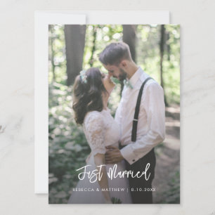 We Eloped Photo Wedding Announcement