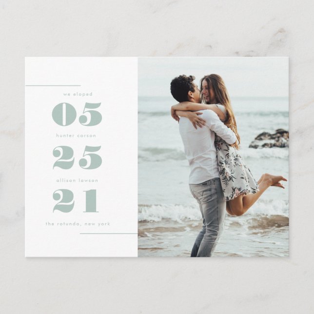 We Eloped | Post Card (Front)