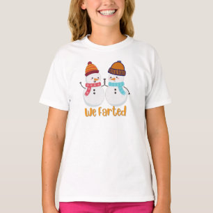 We Farted Snowman Christmas  T-Shirt
