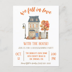 We Fell in Love with the House Moving Announcement Postcard