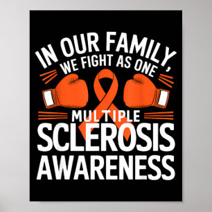 We Fight As One Boxing Multiple Sclerosis Awarenes Poster