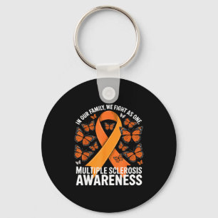 We Fight As One Orange Ribbon Multiple Sclerosis A Key Ring