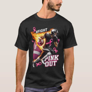 We Fight Breast Cancer Awareness Pink Out Football T-Shirt