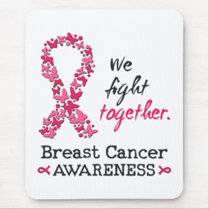 We fight together against Breast Cancer Mouse Mat