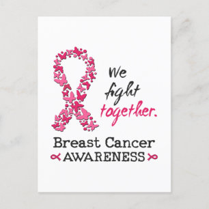 We fight together against Breast Cancer Postcard