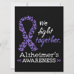 We fight together - Alzheimer awareness Card