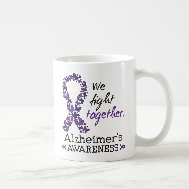 We fight together - Alzheimer awareness Coffee Mug (Right)