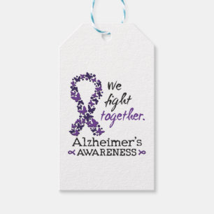 We fight together - Alzheimer awareness Gift Tags