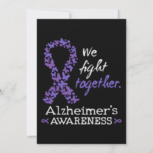 We fight together - Alzheimer awareness Invitation (Front)