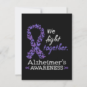 We fight together - Alzheimer awareness Postcard