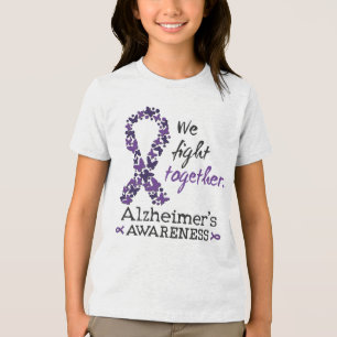 We fight together - Alzheimer awareness Tri-Blend Shirt