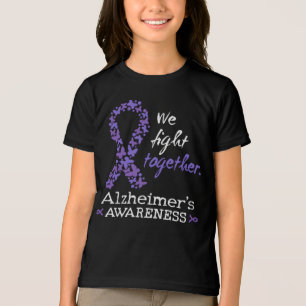 We fight together - Alzheimer awareness Tri-Blend Shirt