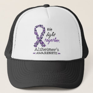 We fight together - Alzheimer awareness Trucker Hat