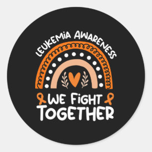 We Fight Together Leukaemia Awareness Leukaemia Classic Round Sticker