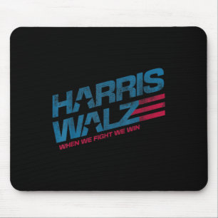 We Fight We Win Kamala Harris Cat Lady Boho  Mouse Mat