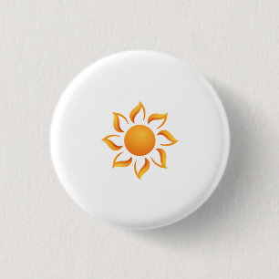 We fill the days with sunshine 3 cm round badge