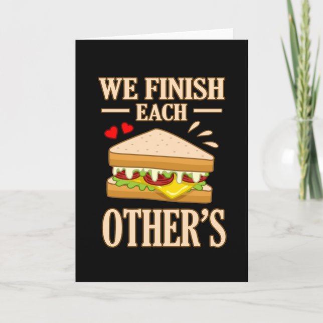 We Finish Each Other's Sandwiches Bologna Meat Card (Front)