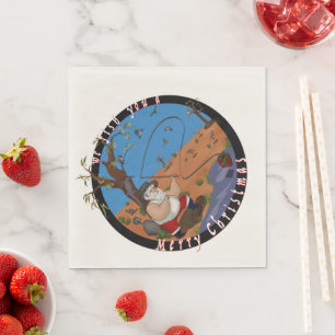 We fish you a Merry Christmas - Aussie napkins