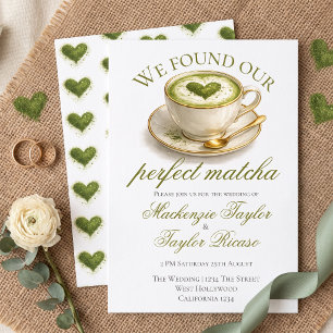 We Found Our Perfect Matcha Wedding Invitation