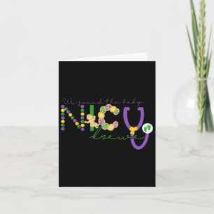 We Found The Byby Mardi Gras Louisiana Carnival Ne Card