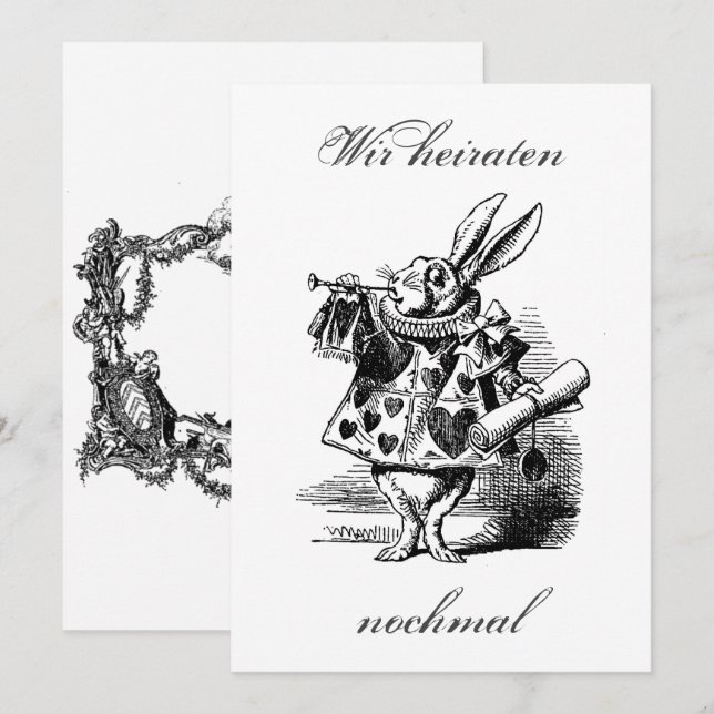 We get married again — marriage — wedding invitation (Front/Back)