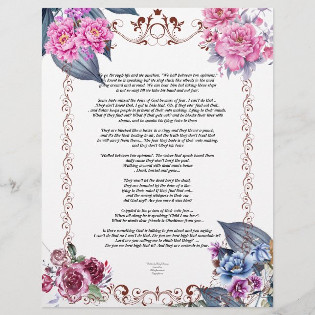 We Go Through Life Linen Paper (Front)