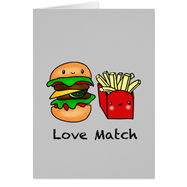 We go together like burger and fries personalised (Front)