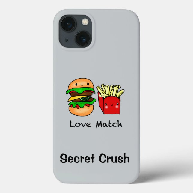 We go together like burger and fries personalised Case-Mate iPhone case (Back)