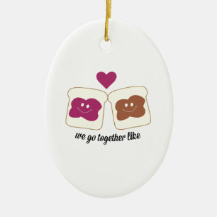 We Go Together like Ceramic Tree Decoration