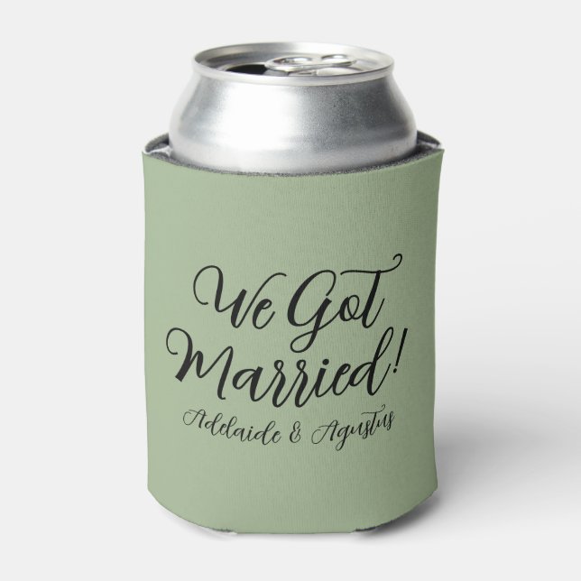 We Got Married Green Cooler (Can Front)