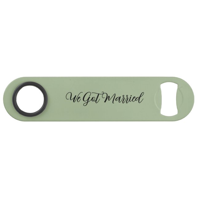 We Got Married Green Wedding Reception  (Front (Horizontal))